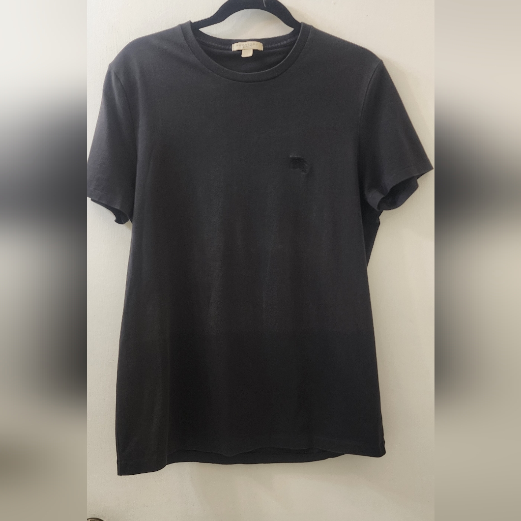 Burberry Classic Black Women's T-Shirt, Size Medium, Cotton.